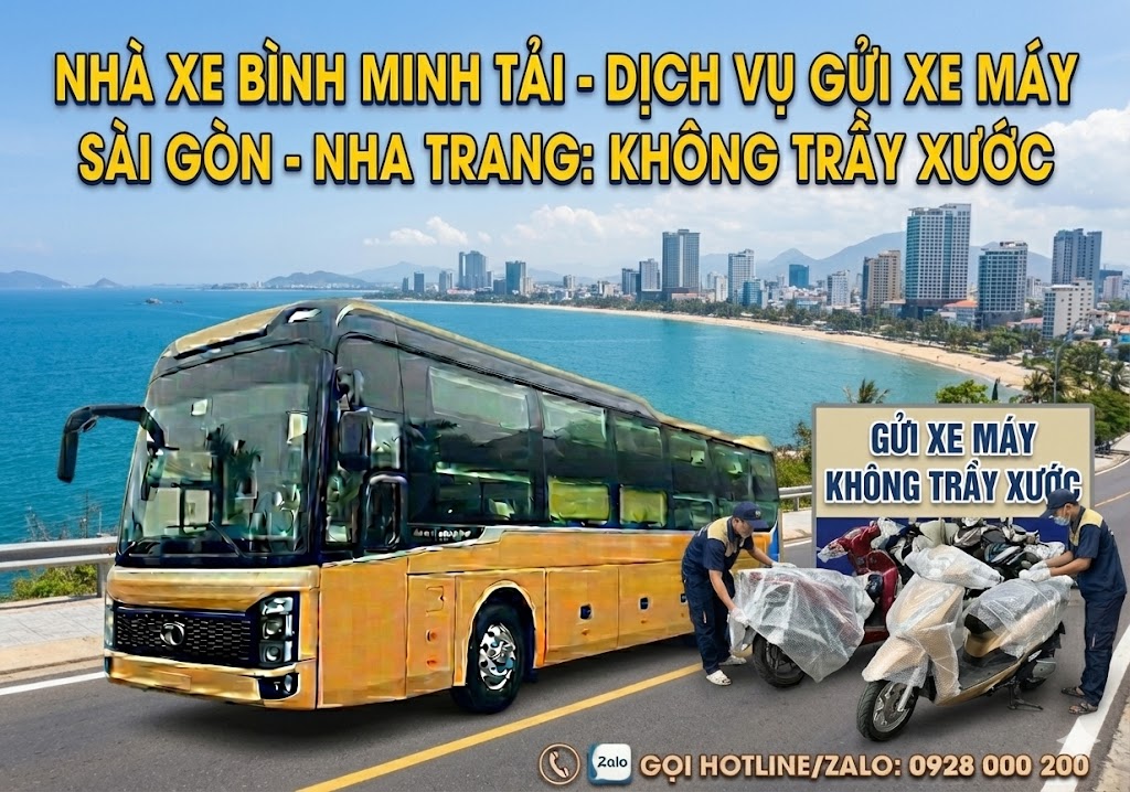 Dịch Vụ Gửi Xe Máy Sài Gòn - Nha Trang Không Trầy Xước: Giải Pháp Bảo Vệ "Xế Yêu" Chuẩn 5 Sao Của Bình Minh Tải