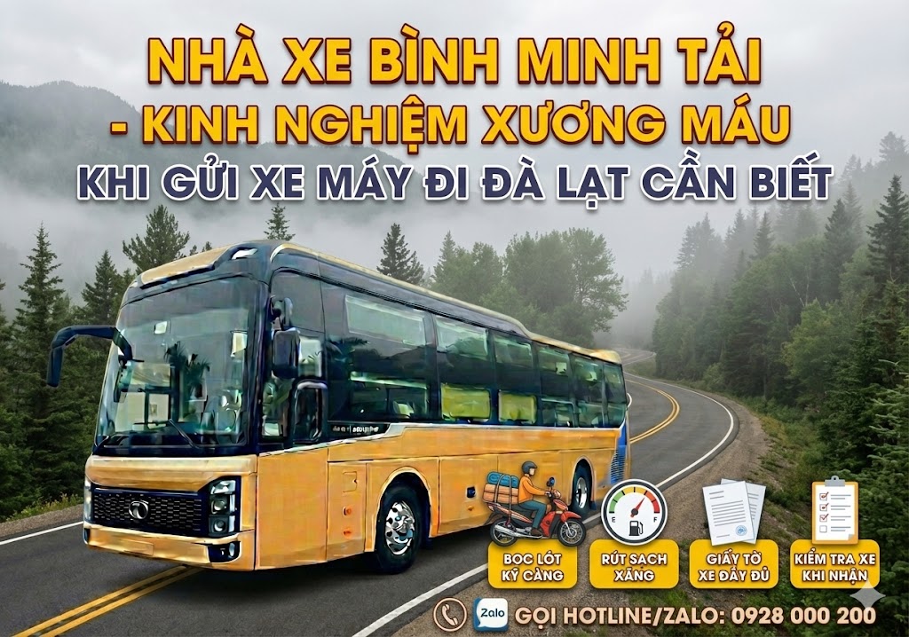 Kinh Nghiệm "Xương Máu" Khi Gửi Xe Máy Đi Đà Lạt Cần Biết: Đừng Để "Xế Yêu" Trở Thành "Phế Liệu"