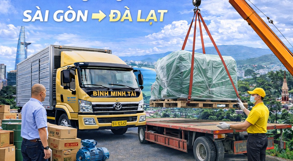 Review Gửi Hàng Cồng Kềnh Sài Gòn - Đà Lạt: Làm Sao Để Vận Chuyển "Những Gã Khổng Lồ" An Toàn & Tiết Kiệm?