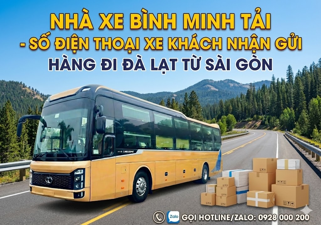 Số điện thoại xe khách nhận gửi hàng đi Đà Lạt từ Sài Gòn